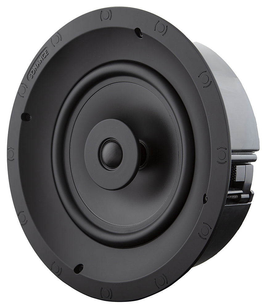 Angle View: Sonance - Visual Performance 8" 2-Way In-Ceiling Speaker (Each) - Paintable White