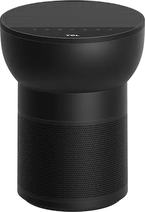 Front. TCL - Breeva A2 182 Sq. Ft. Smart True HEPA Air Purifier - Black.