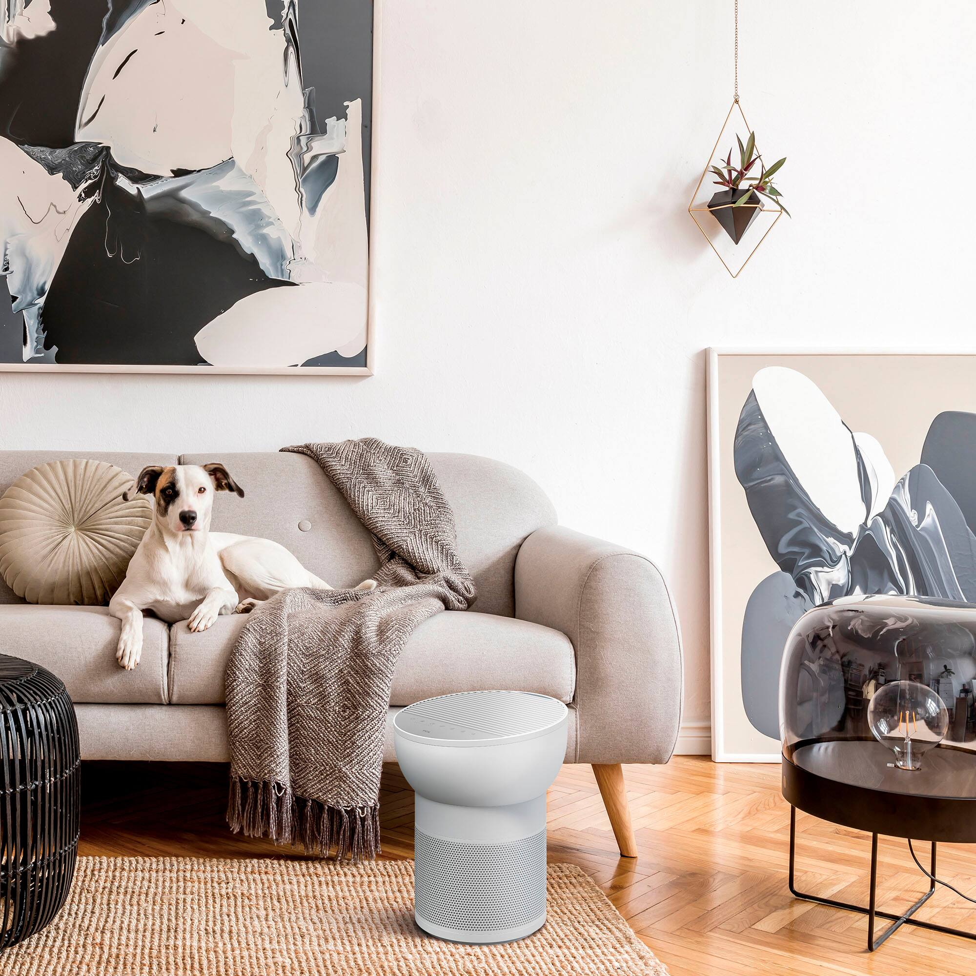 Alt View 13. TCL - Breeva A2 182 Sq. Ft. Smart True HEPA Air Purifier - White.