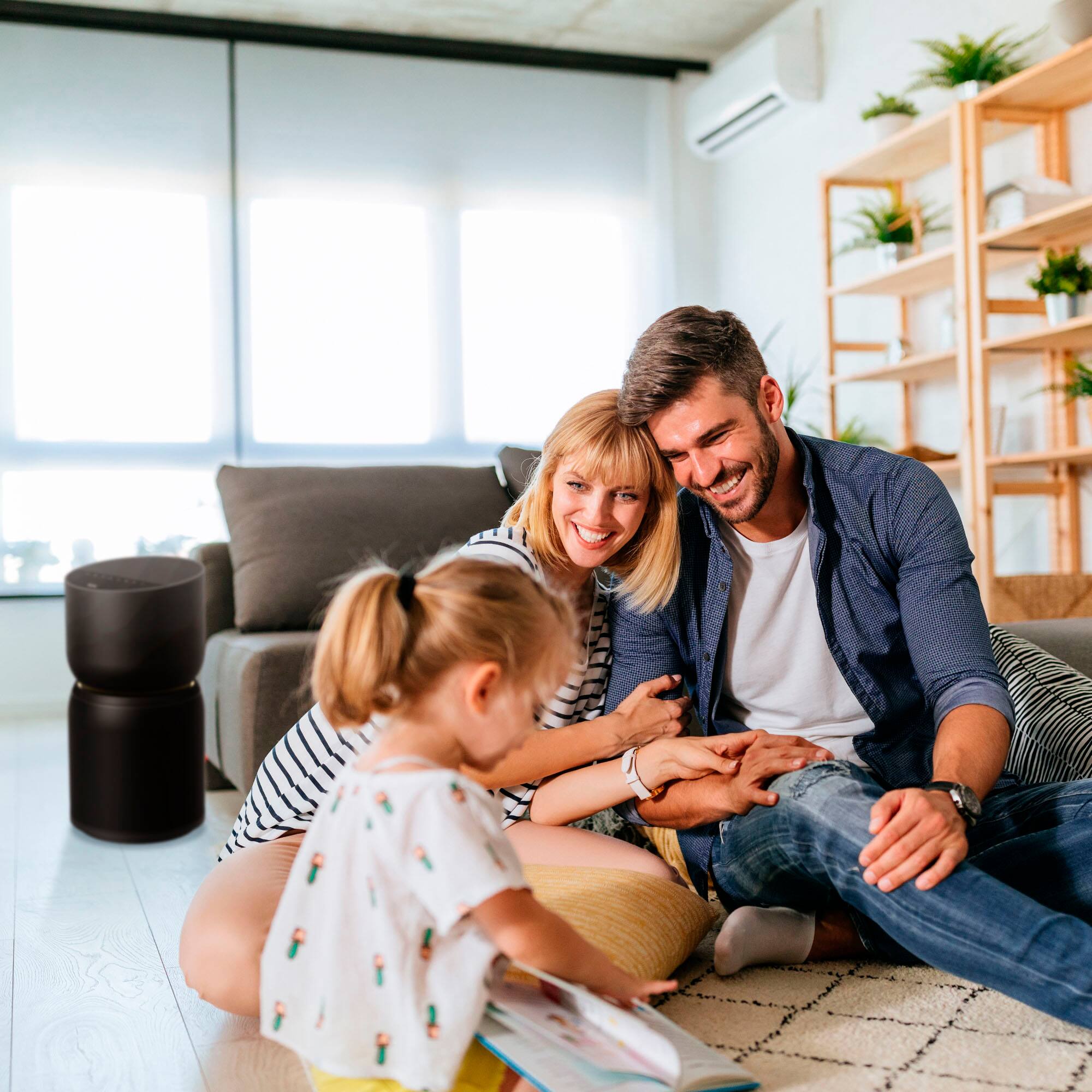 Alt View 12. TCL - Breeva A3 246 Sq. Ft. Smart True HEPA Air Purifier - Black.