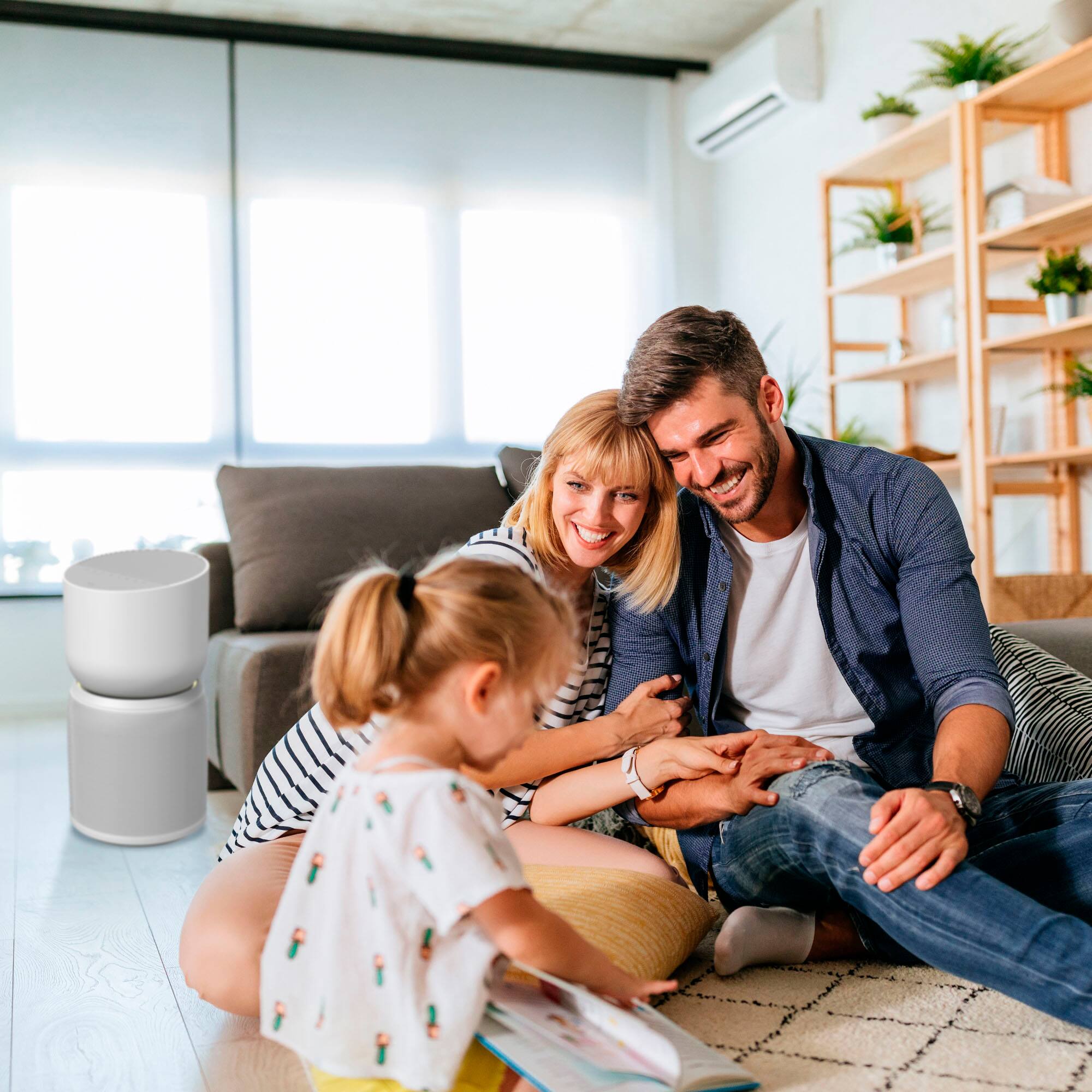 Alt View 12. TCL - Breeva A3 246 Sq. Ft. Smart True HEPA Air Purifier - White.