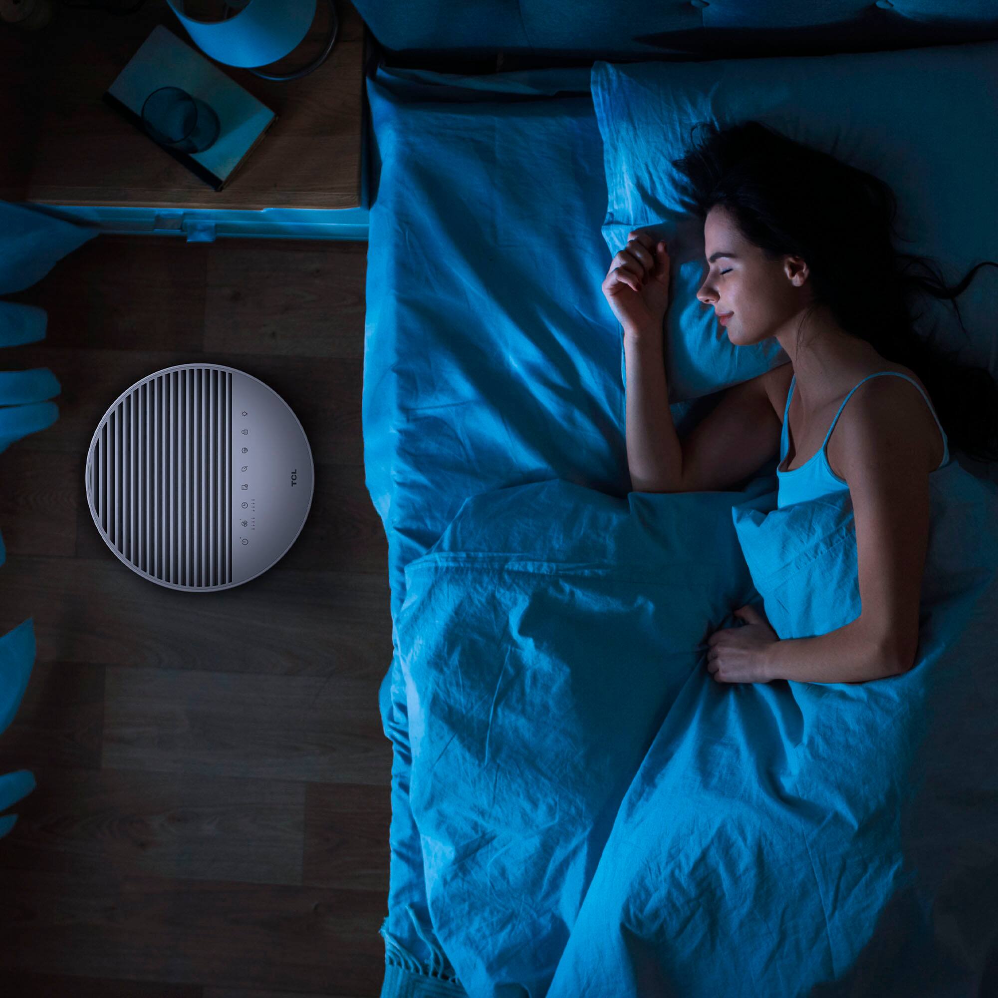 Alt View 14. TCL - Breeva A3 246 Sq. Ft. Smart True HEPA Air Purifier - White.