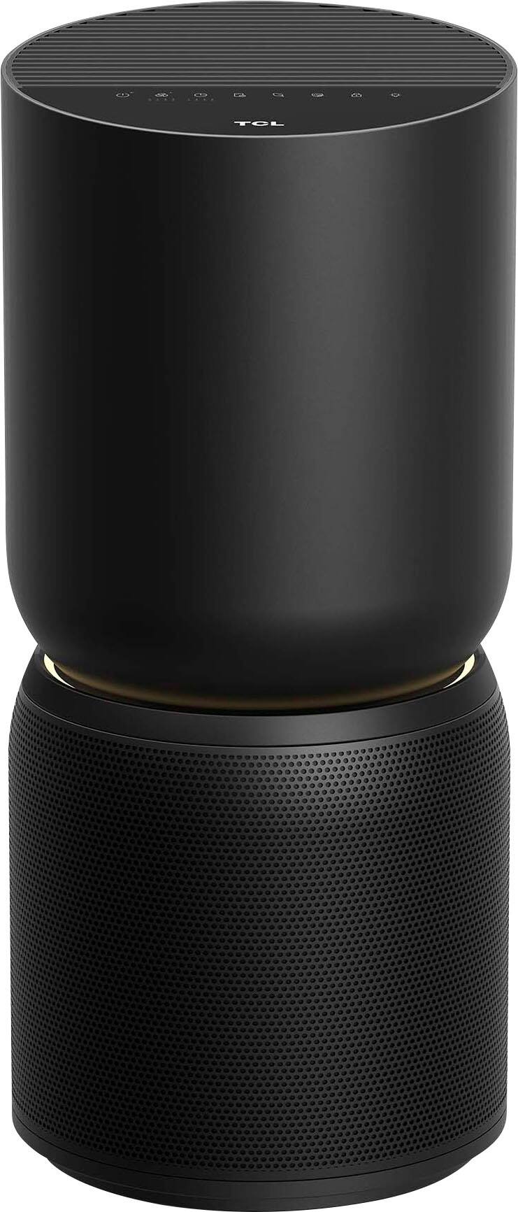 Front. TCL - Breeva A5 365 Sq. Ft. Smart True HEPA Air Purifier - Black.