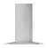 Front. Whirlpool - 30" Curved Glass Wall Mount Range Hood - Stainless steel.