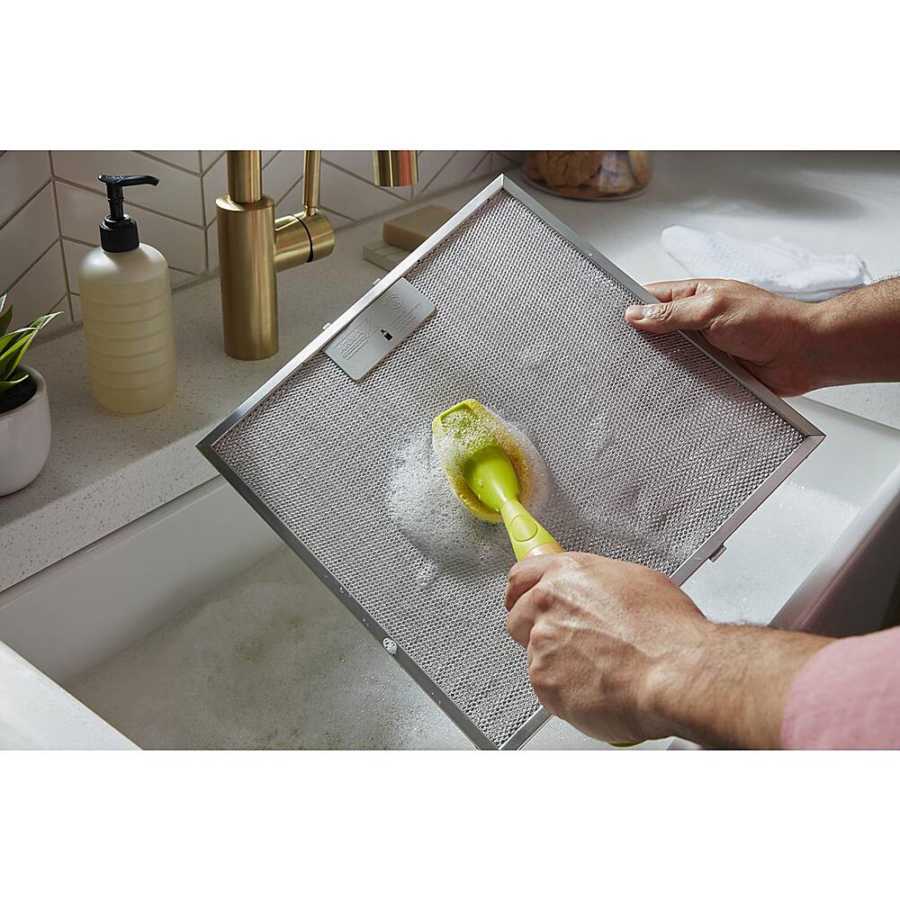 Alt View 15. Whirlpool - 30" Curved Glass Wall Mount Range Hood - Stainless steel.