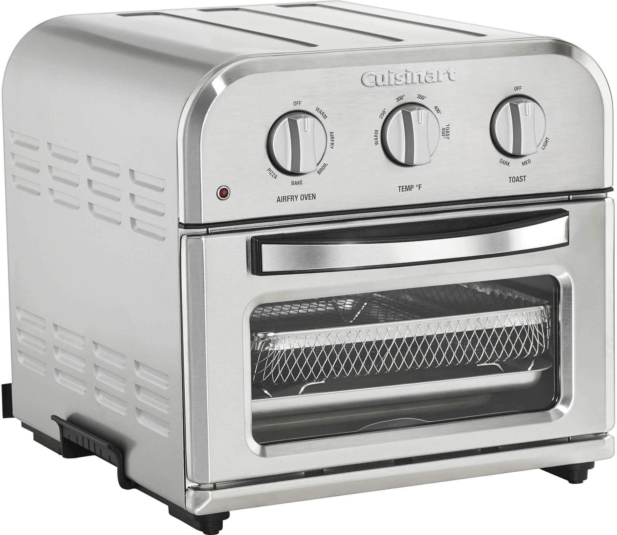 Alt View 12. Cuisinart - Compact Air Fryer Toaster Oven - Stainless Steel.
