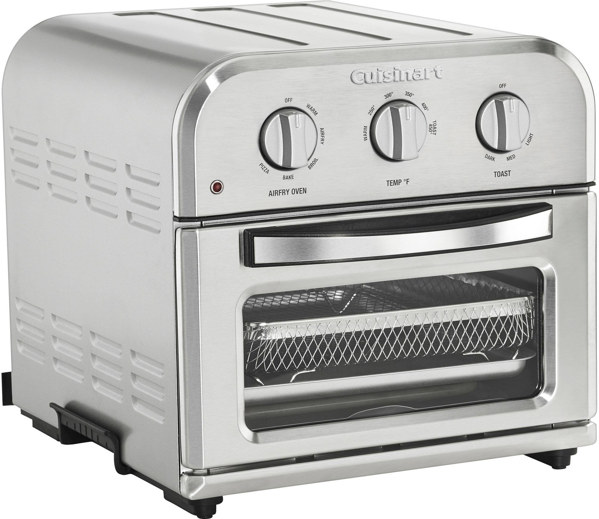 Alt View 12. Cuisinart - Compact Air Fryer Toaster Oven - Stainless Steel.