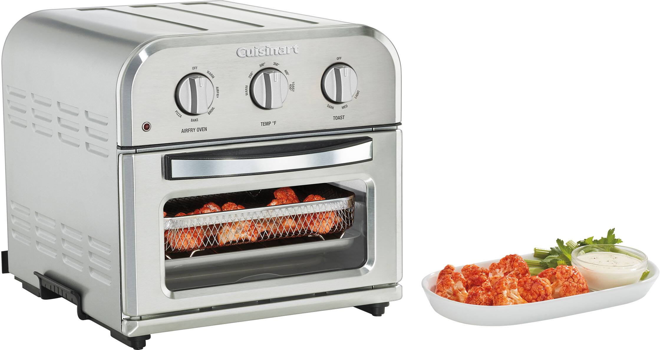 Alt View 13. Cuisinart - Compact Air Fryer Toaster Oven - Stainless Steel.
