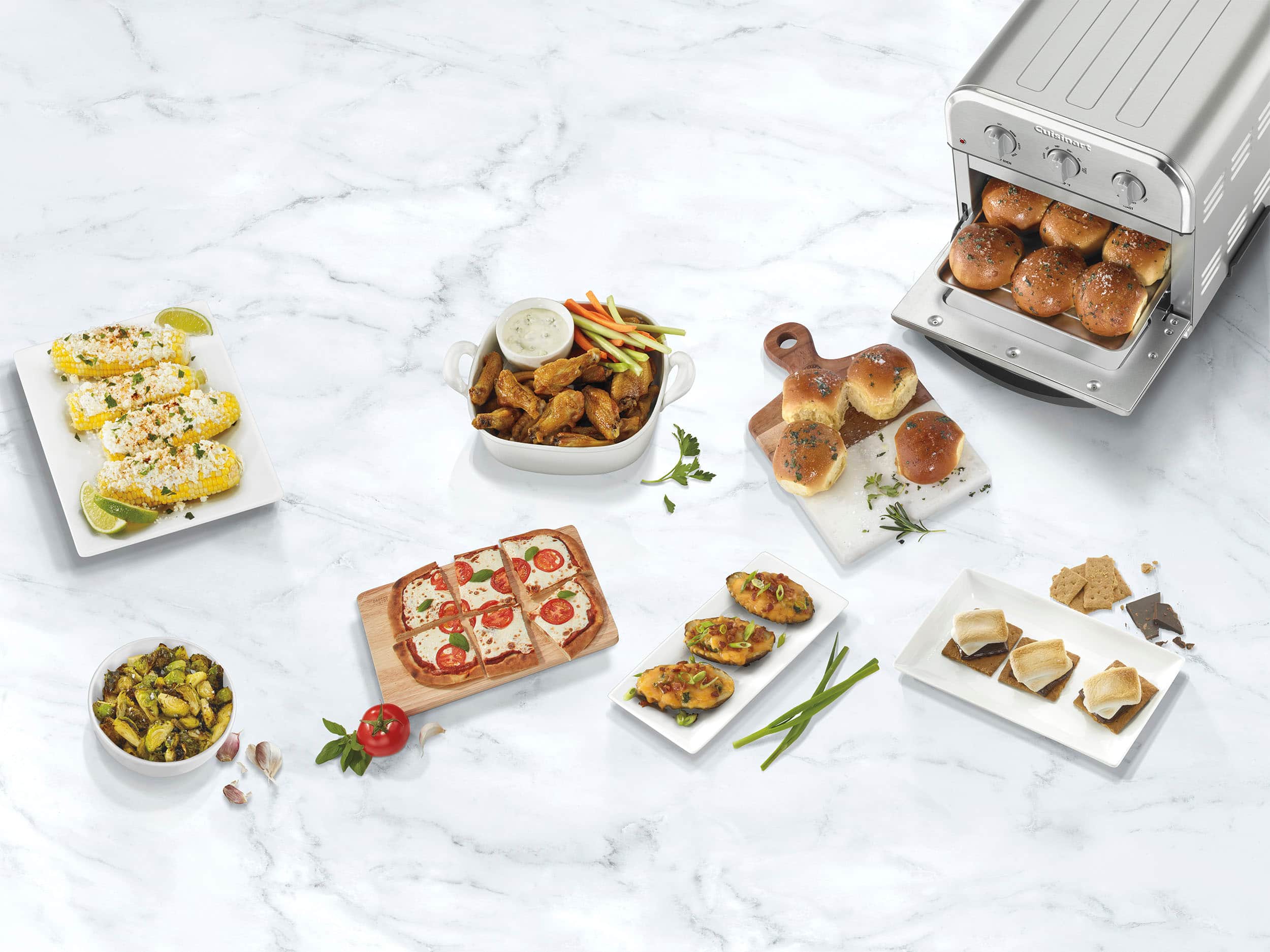 Alt View 14. Cuisinart - Compact Air Fryer Toaster Oven - Stainless Steel.