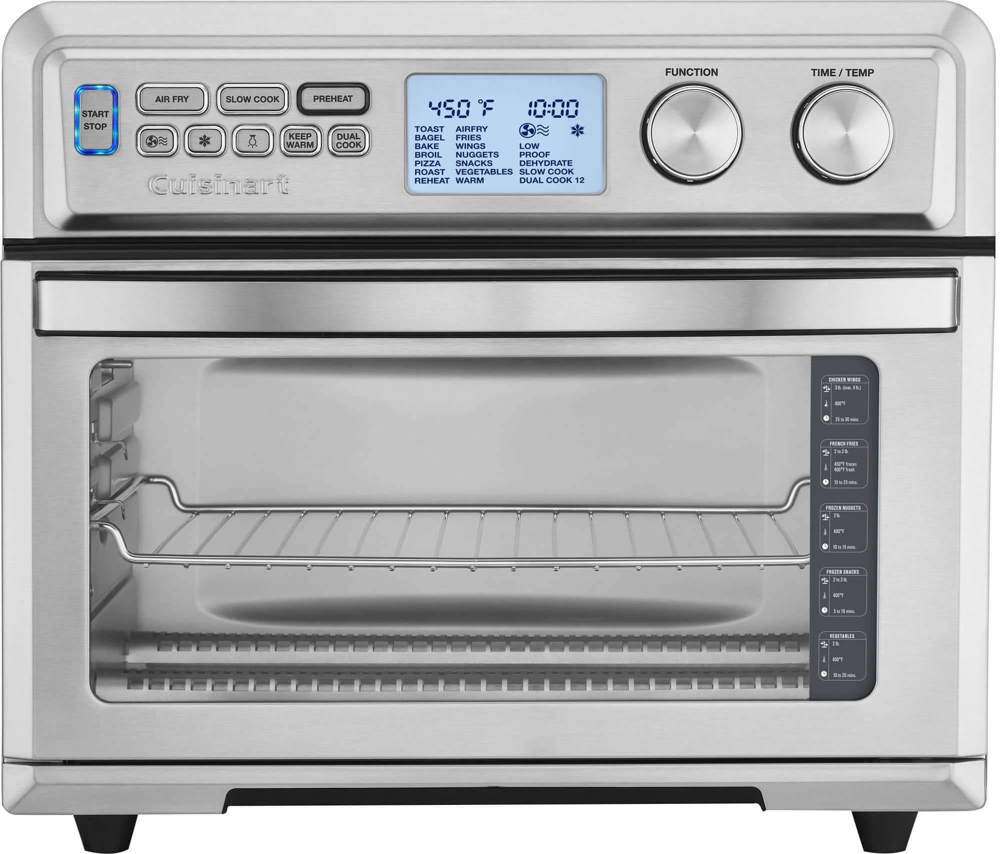Alt View 12. Cuisinart - Large Air Fryer Toaster Oven - Stainless Steel.