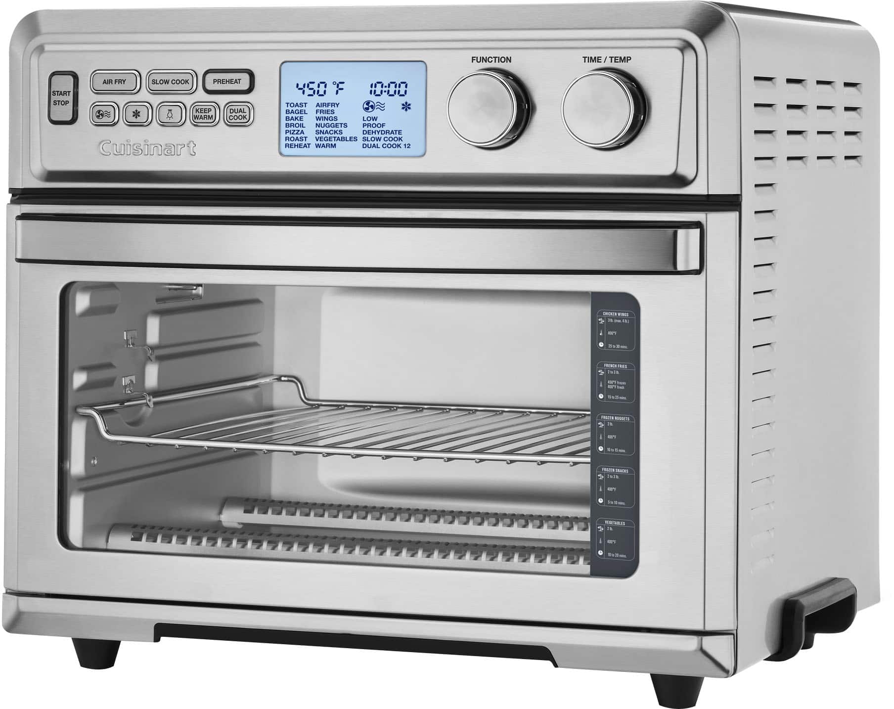 Alt View 14. Cuisinart - Large Air Fryer Toaster Oven - Stainless Steel.