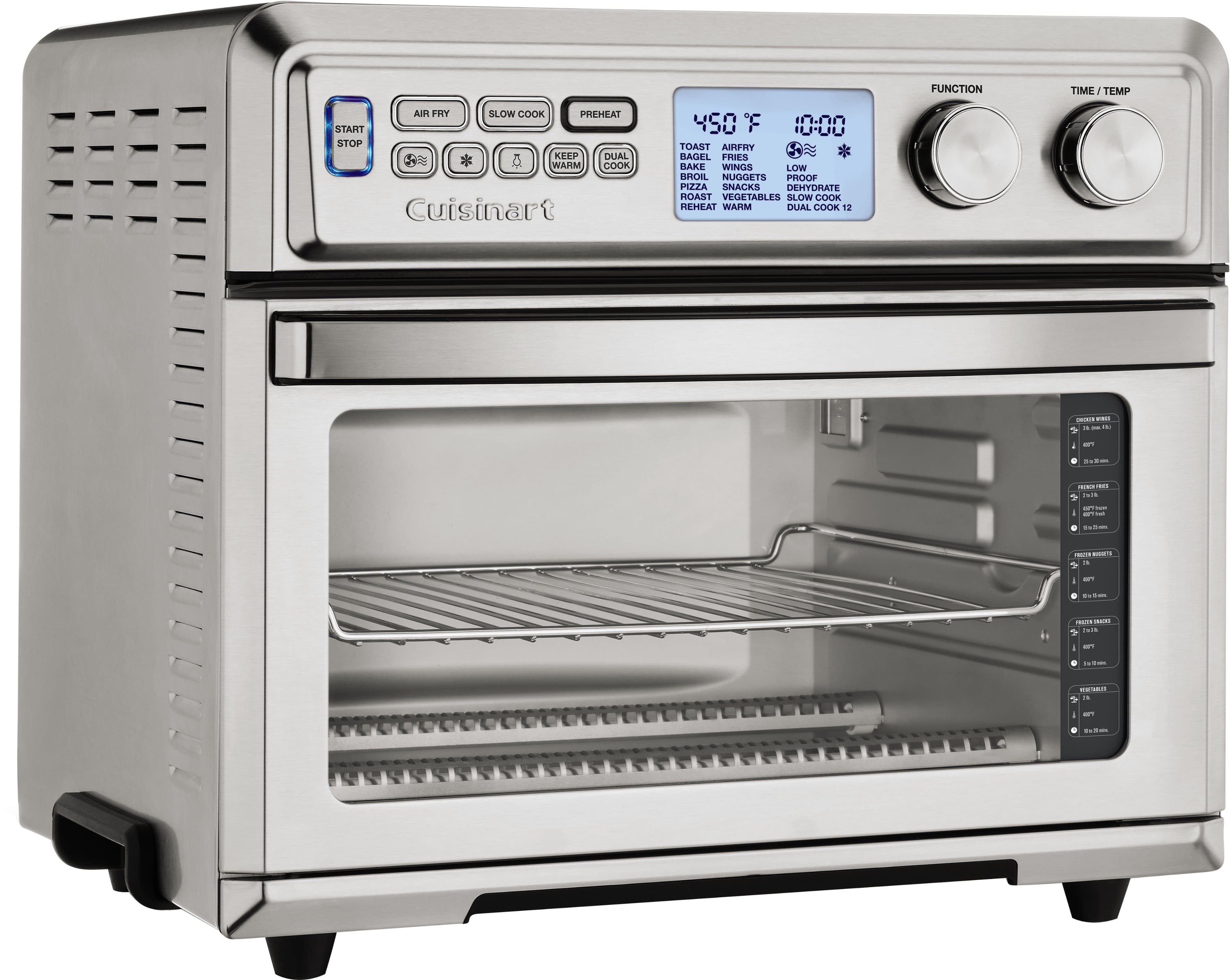 Alt View 15. Cuisinart - Large Air Fryer Toaster Oven - Stainless Steel.