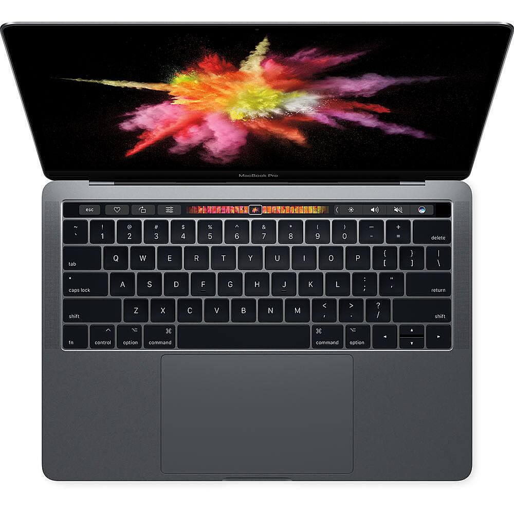 Angle View: Apple - MacBook Pro - 16" Display with Touch Bar - Intel Core i9 - 16GB Memory - AMD Radeon Pro 5500M - 1TB SSD - Space Gray