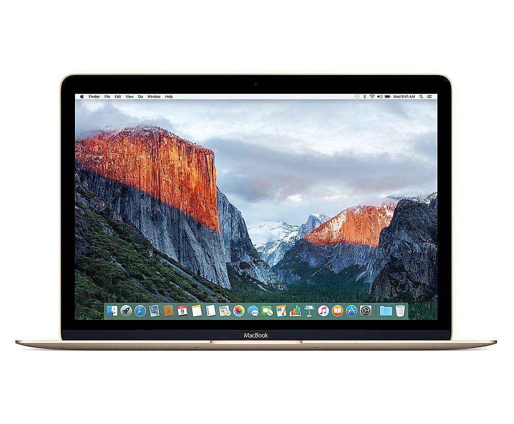 Angle View: Apple MacBook (MLHF2LL/A) 12-inch Retina Display Intel Core m5 512GB (Early 2016)  (Certified Refurbished) - Gold