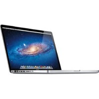 Apple - MacBook Pro 15.4" Display  Intel Core i7, 4GB RAM - 500GB HDD (MD103LL/A) Mid-2012 - Pre-Owned - Silver - Front_Zoom