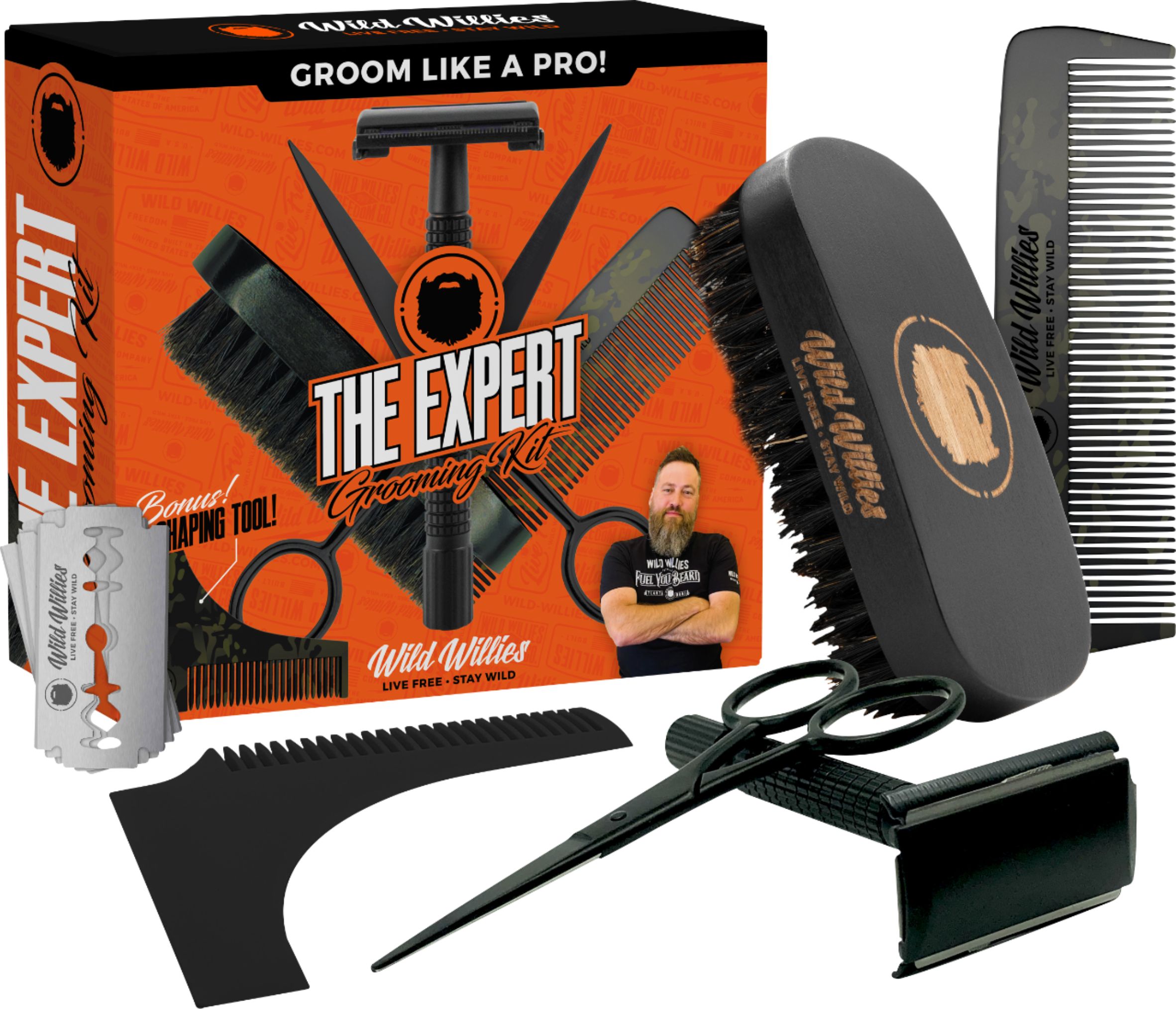 Angle View: Wild Willies - The Expert Grooming Kit - Camo/Black
