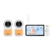 VTech - 2 Camera 5” Smart Wi-Fi 1080p Video Monitor - White