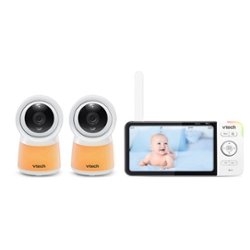 VTech - 2 Camera 5” Smart Wi-Fi 1080p Video Monitor - White - Front_Zoom