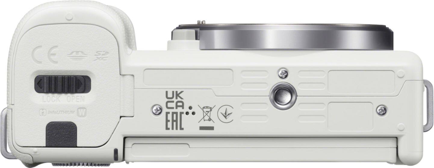 Alt View 13. Sony - Alpha ZV-E10 Mirrorless Vlog Camera - Body Only - White.