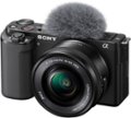 Angle. Sony - Alpha ZV-E10 Kit Mirrorless Vlog Camera with 16-50mm Lens - Black.