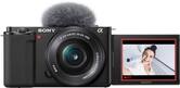 Sony - Alpha ZV-E10 Kit Mirrorless Vlog Camera with 16-50mm Lens - Black