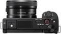 Top. Sony - Alpha ZV-E10 Kit Mirrorless Vlog Camera with 16-50mm Lens - Black.