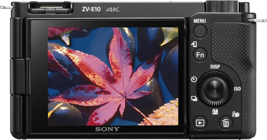 Alt View 16. Sony - Alpha ZV-E10 Kit Mirrorless Vlog Camera with 16-50mm Lens - Black.