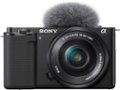 Alt View 1. Sony - Alpha ZV-E10 Kit Mirrorless Vlog Camera with 16-50mm Lens - Black.