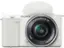 Alt View 1. Sony - Alpha ZV-E10 Kit Mirrorless Vlog Camera with 16-50mm Lens - White.