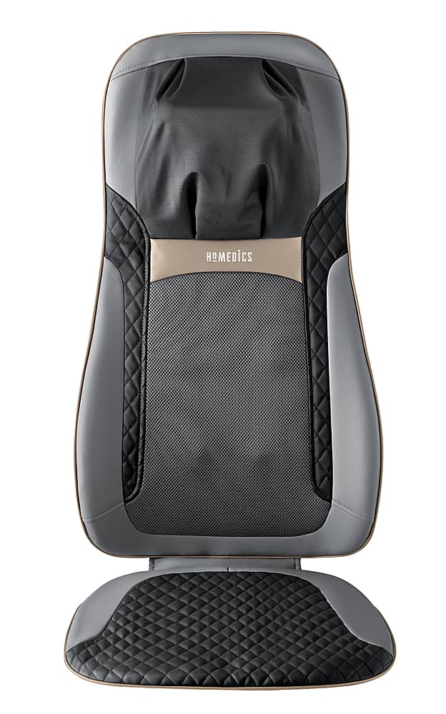 Homedics - Shiatsu Elite II Massage Cushion with Heat - Gray/Black - Angle_Zoom
