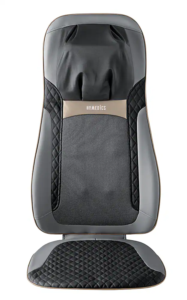 Homedics - Shiatsu Elite II Massage Cushion with Heat - Gray/Black