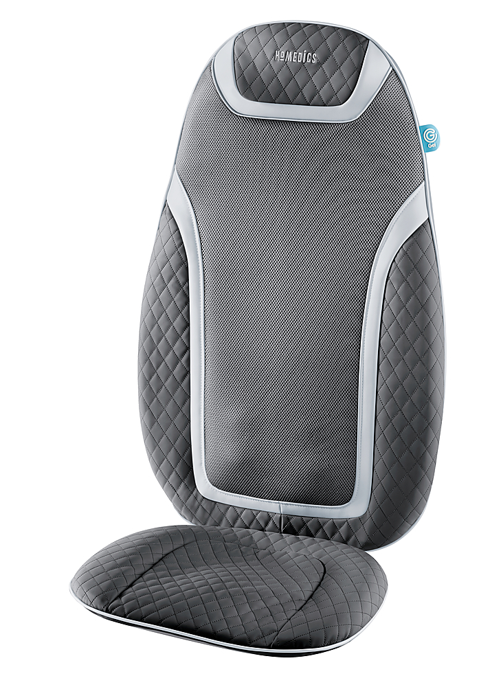 Costway Shiatsu Massage Cushion w/Heat Massage Chair Pad Back Massager Gray