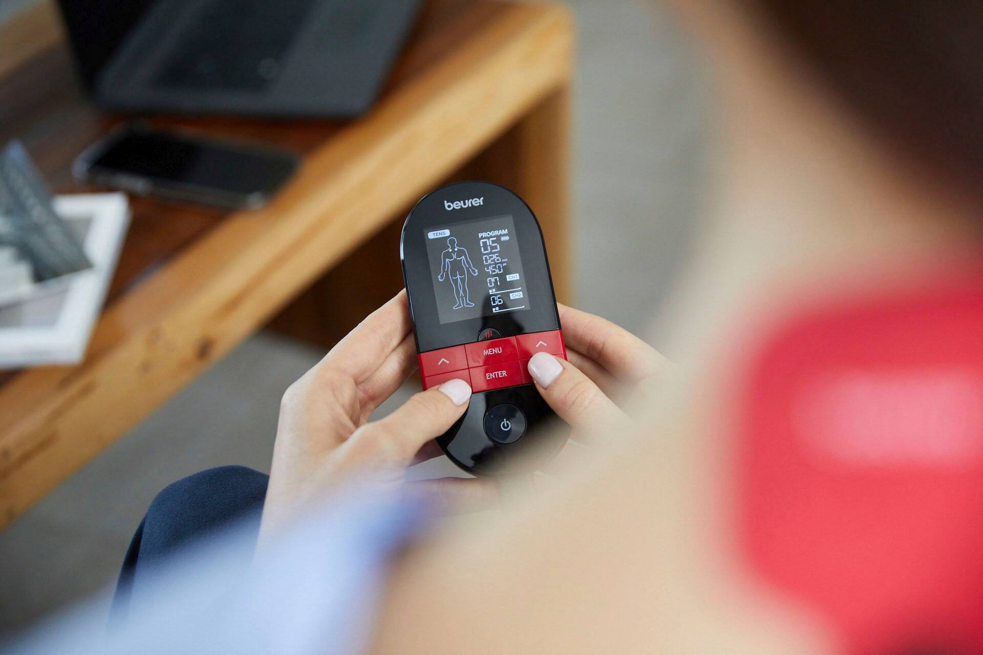 Alt View 11. Beurer - Digital TENS +EMS Device w/ Heat - Black.