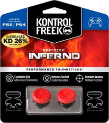 KontrolFreek - FPS Freek Inferno 4 Prong Performance Thumbsticks for PS5 and PS4 - Red - Front_Zoom