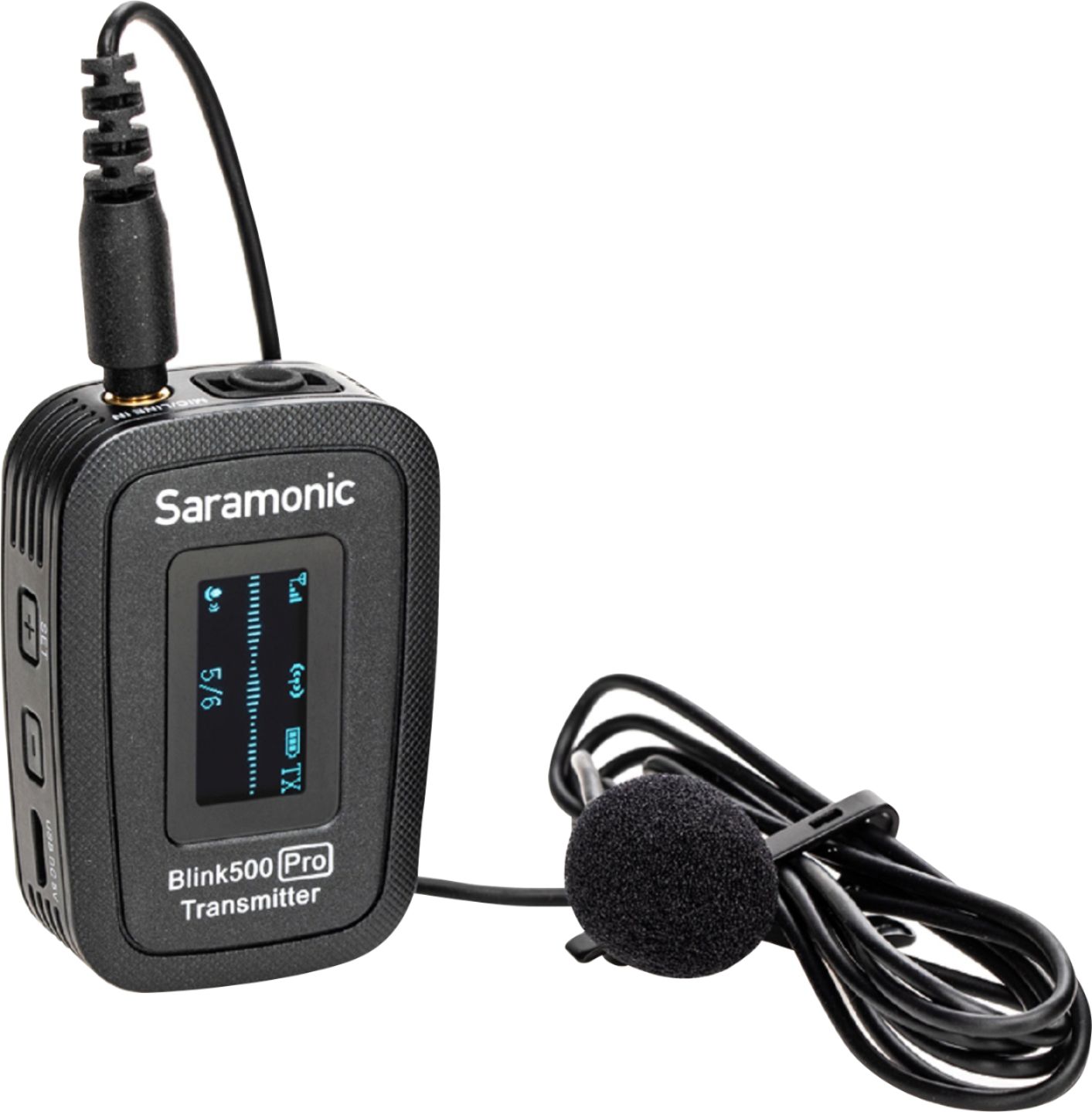 Angle View: Saramonic - Blink 500 Pro B3 Wireless Clip-On Microphone System with Lavalier & Dual-Channel Lightning Receiver for iPhone & iPad