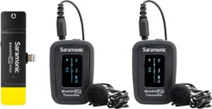 Saramonic - Blink 500 Pro B4 Adv 2-Person Wireless Clip-On Microphone System with Lavaliers & Lightning Receiver for iPhone & iPad - Front_Zoom