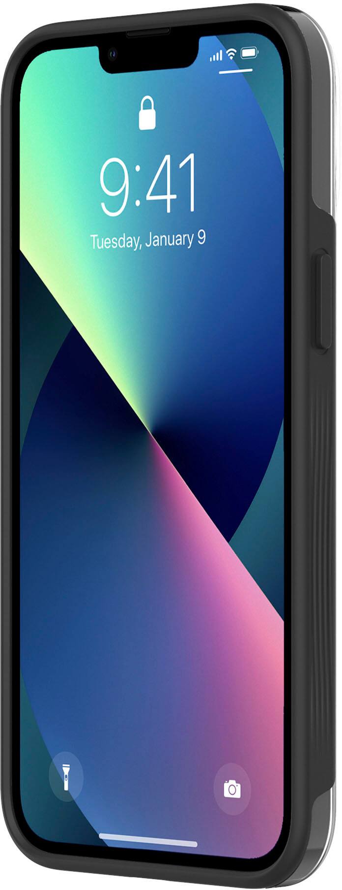 Alt View 3. Incipio - Organicore Clear Case for iPhone 12 Pro Max and iPhone 13 Pro Max - Charcoal.