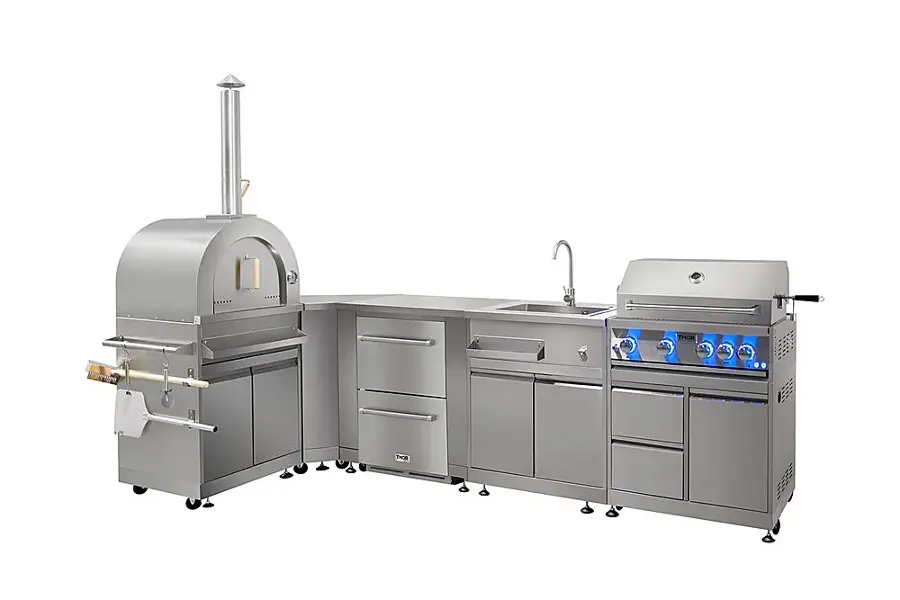 Alt View 18. Thor Kitchen - Outdoor Kitchen BBQ Grill Cabinet - Stainles Steel.