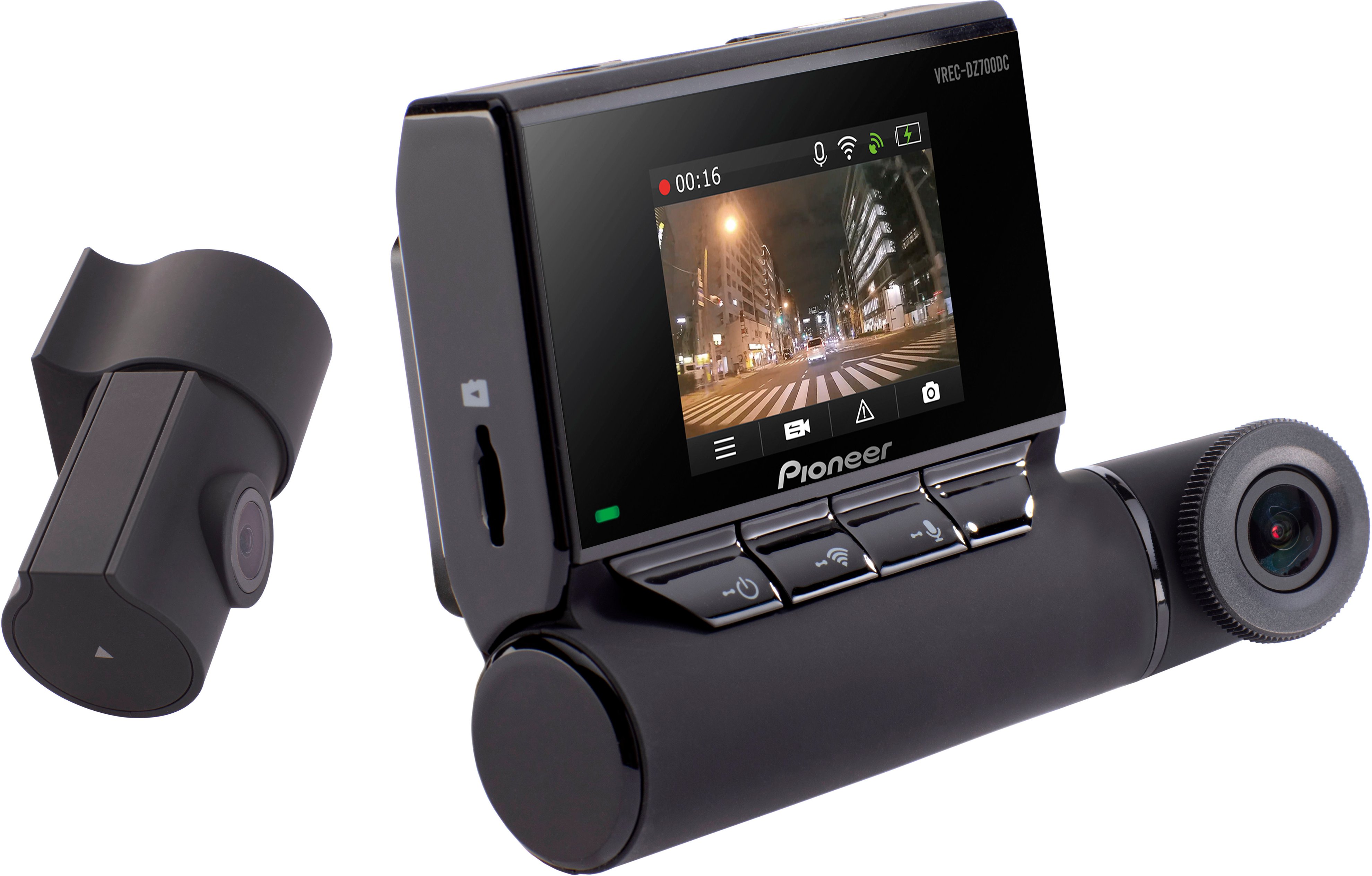 Angle View: myGEKOgear - Orbit 956 4k UltraHD Dual Dash Cam with 3" LCD Screen and 1080p Rear Cam