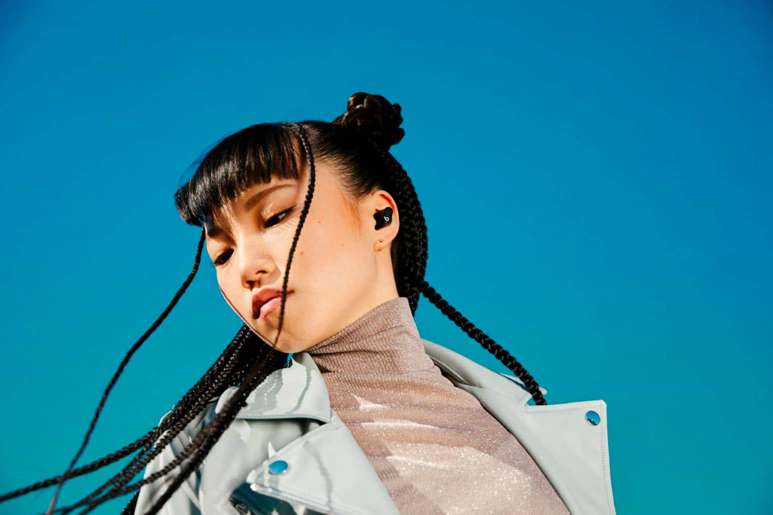 Alt View 18. Beats - Geek Squad Certified Refurbished Beats Studio Buds True Wireless Noise Cancelling Earbuds - Black.