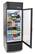 Left. Premium Levella - 9 cu. ft. 1-Door Commercial Merchandiser Refrigerator Glass-Door Beverage Display Cooler - Black.