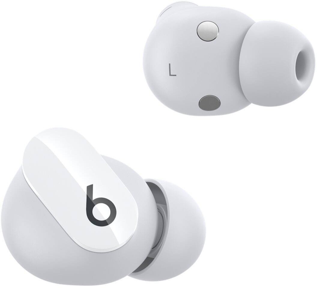 Alt View 12. Beats - Geek Squad Certified Refurbished Beats Studio Buds True Wireless Noise Cancelling Earbuds - White.