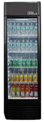 Premium Levella - 15.5 cu. ft. 1-Door Commercial Merchandiser Refrigerator Glass-Door Beverage Display Cooler - Black - Front_Zoom
