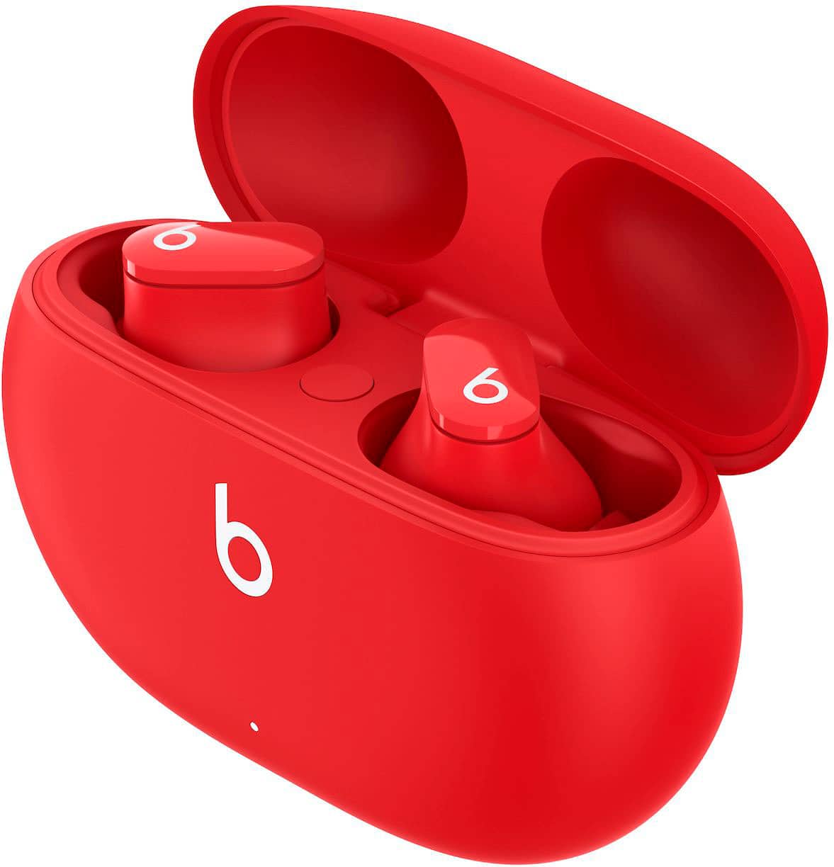 Alt View 14. Beats - Geek Squad Certified Refurbished Beats Studio Buds True Wireless Noise Cancelling Earbuds - Beats Red.