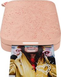 HP - Sprocket Portable 2" x 3" Instant Photo Printer, Prints From iOS or Android Devices - Blush Pink - Front_Zoom