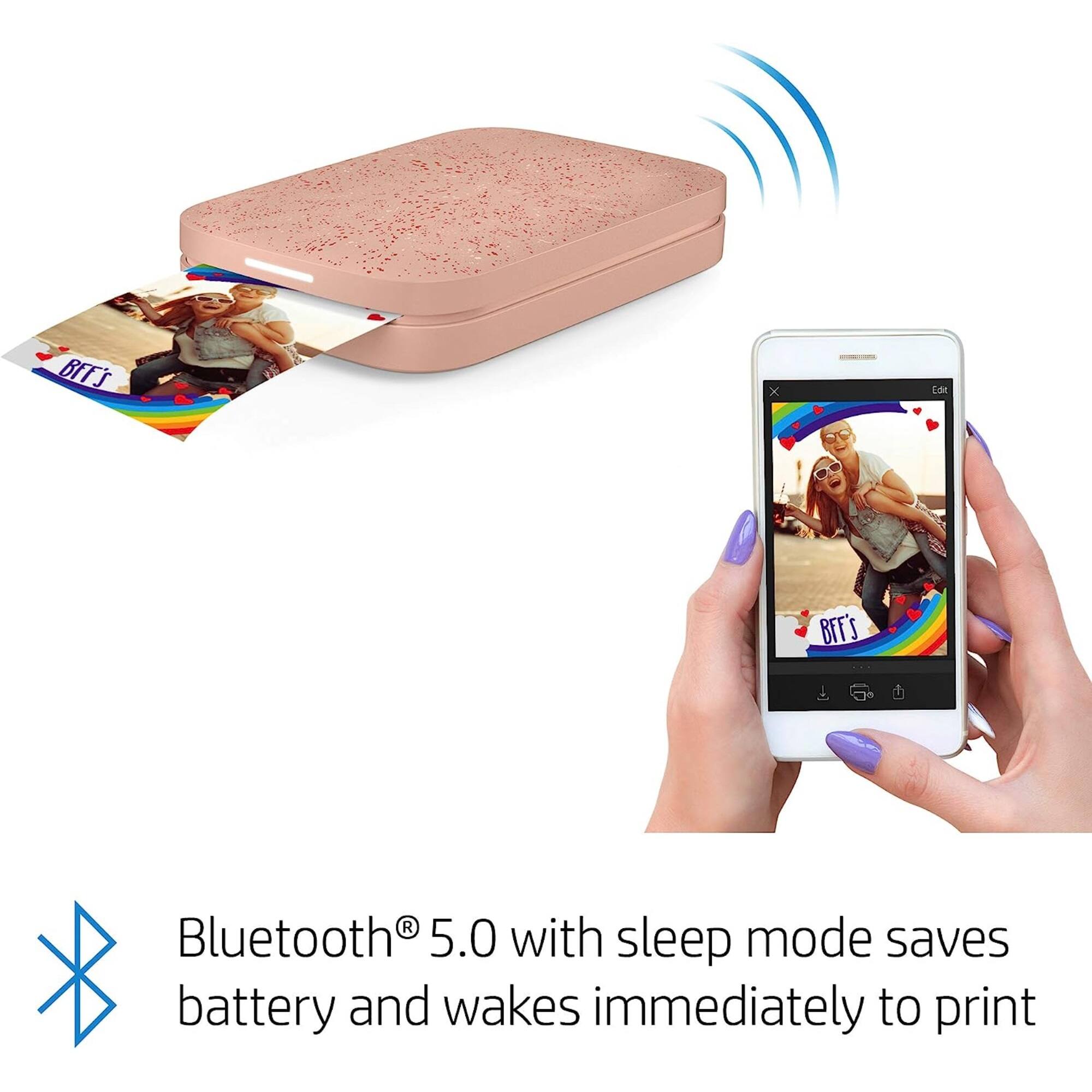 BLUETOOTH 5.0 WITH SLEEP MODE SAVES BATTERY AND WAKES IMMEDIATELY TO PRINT