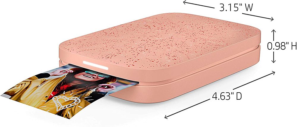 Alt View 16. HP - Sprocket Portable 2" x 3" Instant Photo Printer, Prints From iOS or Android Devices - Blush Pink.