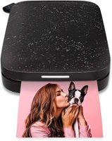 HP - Sprocket Portable 2" x 3" Instant Photo Printer, Prints From iOS or Android Devices - Black Noir - Front_Zoom