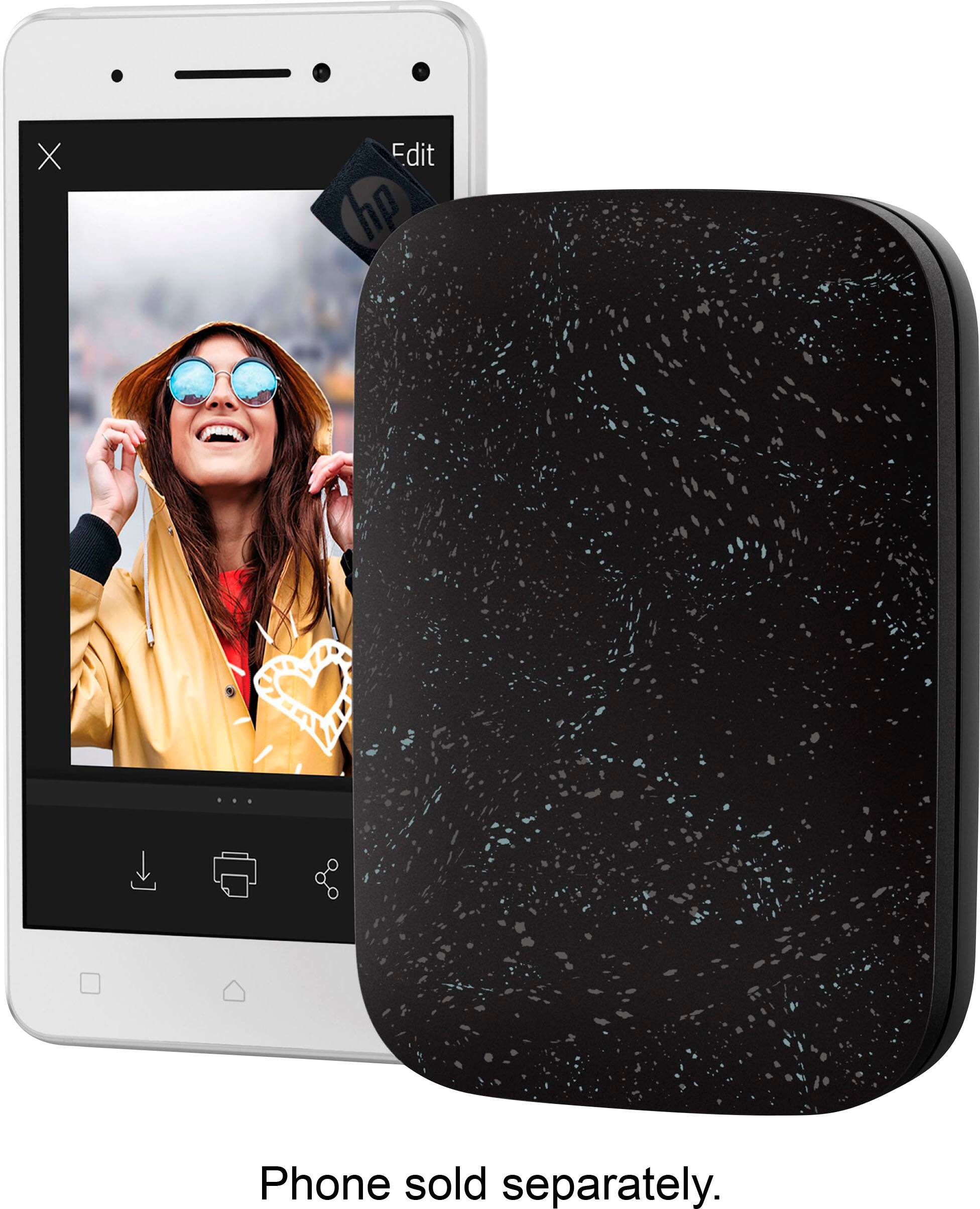 Alt View 14. HP - Sprocket Portable 2" x 3" Instant Photo Printer, Prints From iOS or Android Devices - Black Noir.