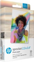 HP - Sprocket 2.3" x 3.4" Premium Sticky-Backed Zink Photo Paper - 50 Sheets - Front_Zoom